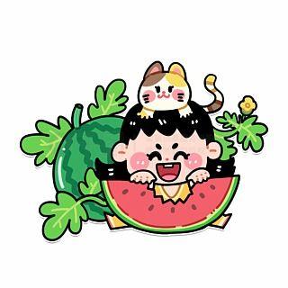 宿舍吃瓜动漫图片,动漫美食图鉴  第3张